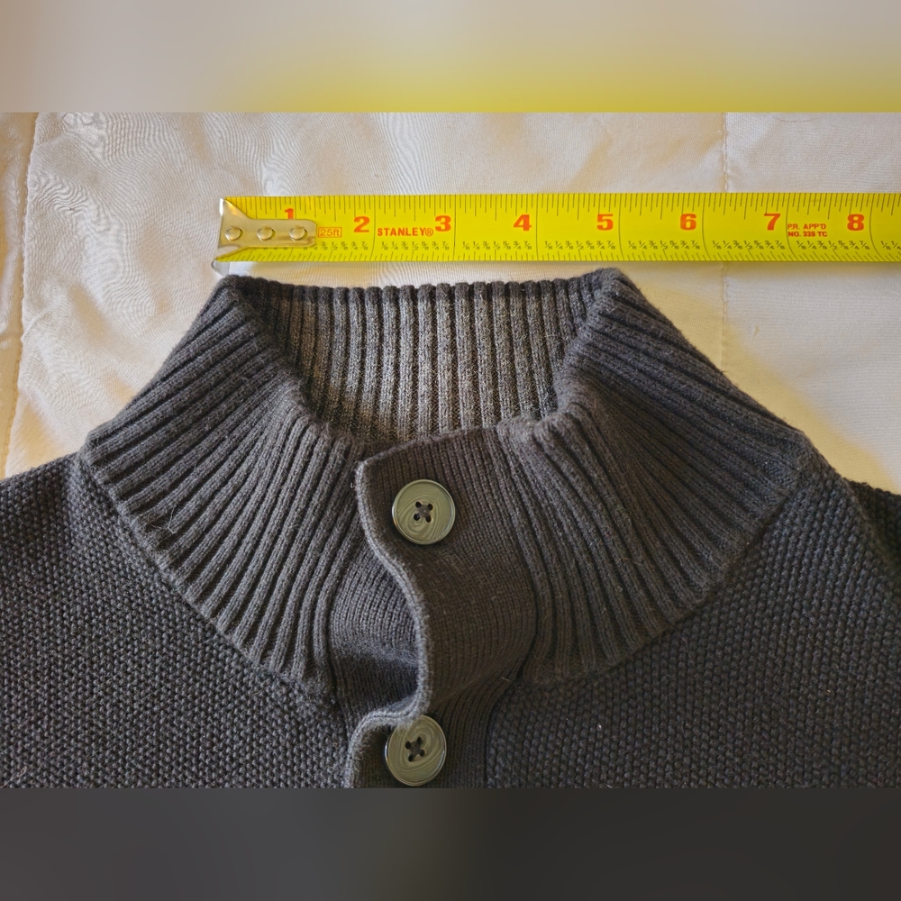 SunRiver Men's Black half turtle neck Sweater 🖤 (Large) 🖤 - Picture 10 of 16